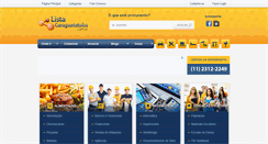 Desktop Screenshot of listacaraguatatuba.com.br